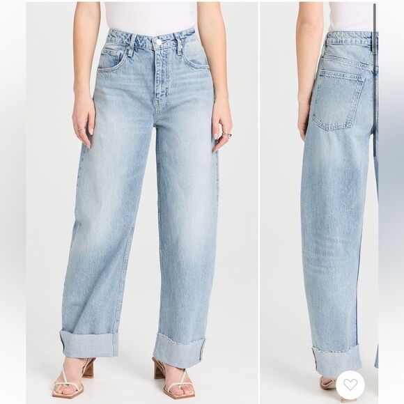 Frame Denim Denim - Frame Long Barrel Raw Cuff Jeans in Rhode size 28